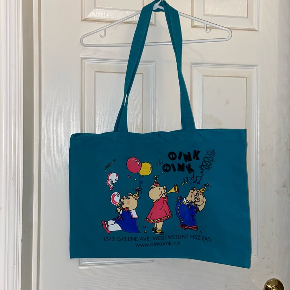 Le Chateau Oink Oink Cotton Canvas Tote